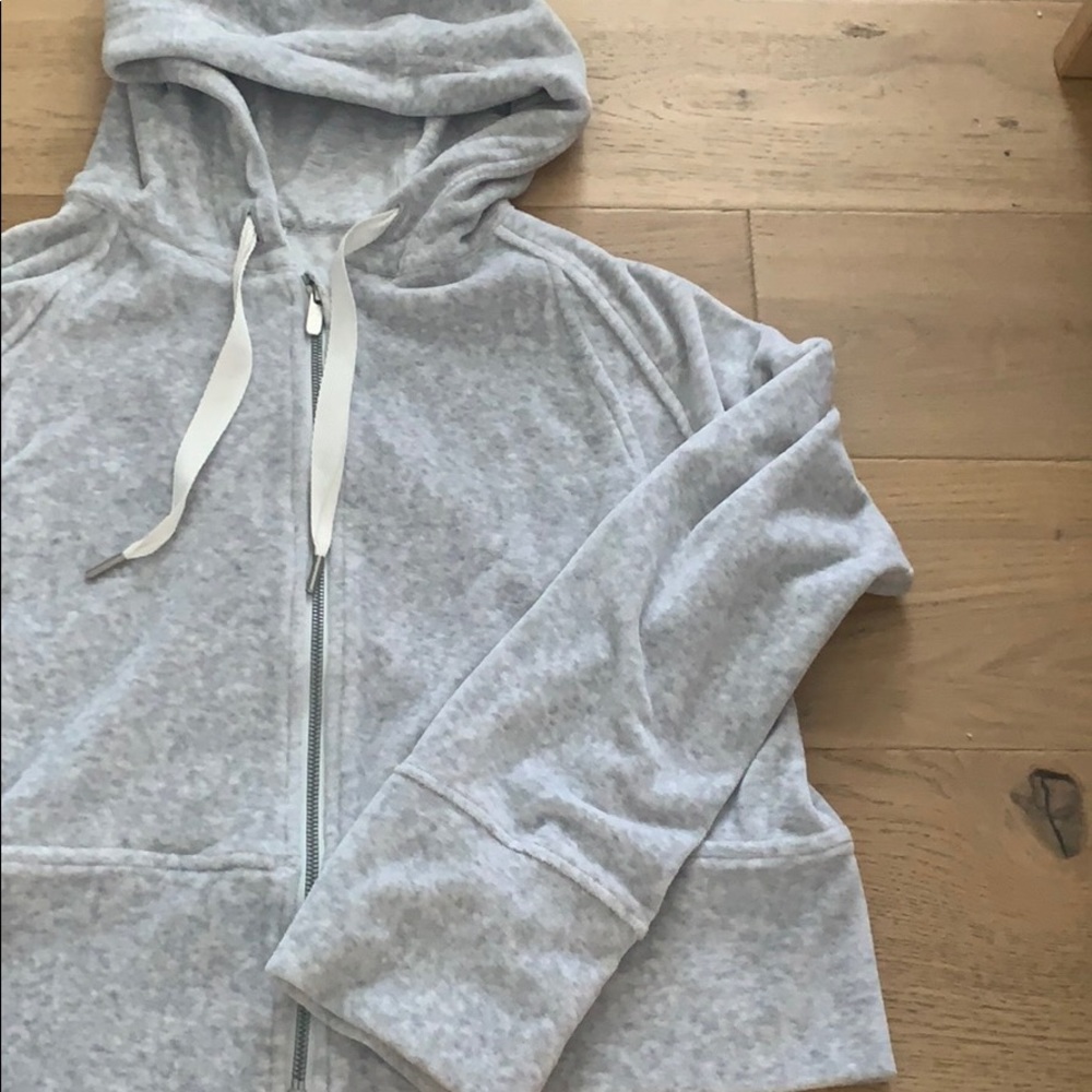 bell sleeve, velour lululemon zip up hoodie